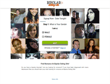Tablet Screenshot of bipolardatingsite.com
